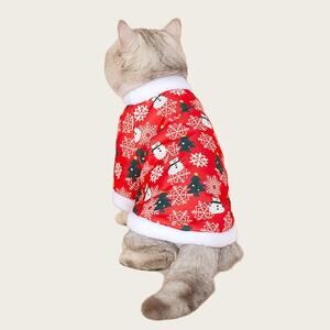 Christmas Snowflake Print Costume Dog/Cat Suit Warm Coat Animal Pet Clothes